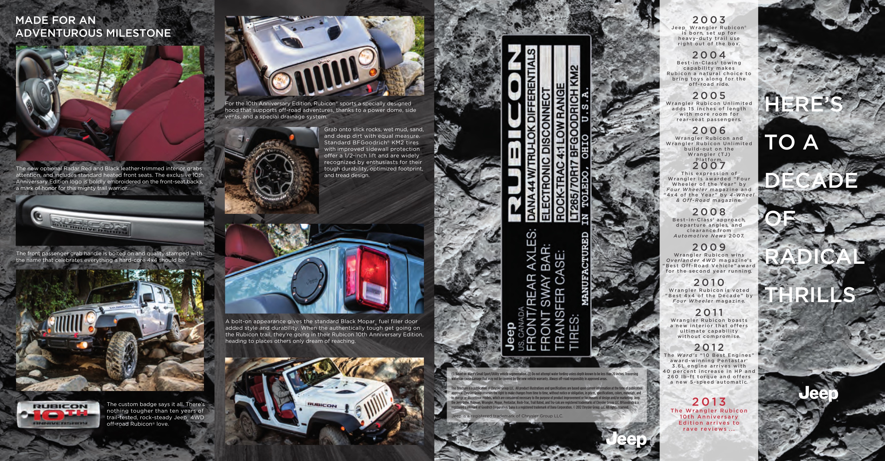 2013 Jeep Wrangler Rubicon Brochure Page 2